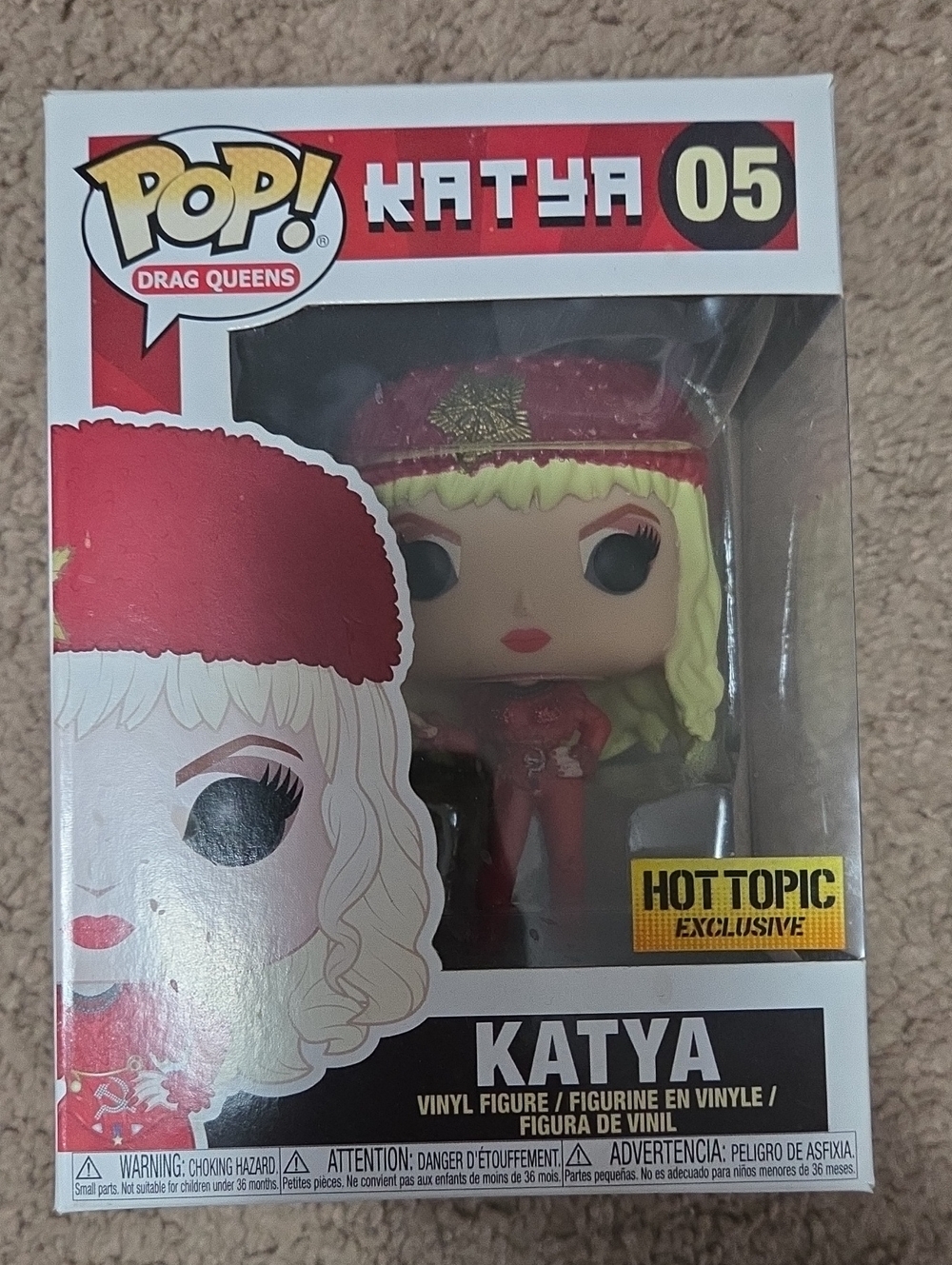 Funko POP! Katya Vinyl Figure - Red & Blonde